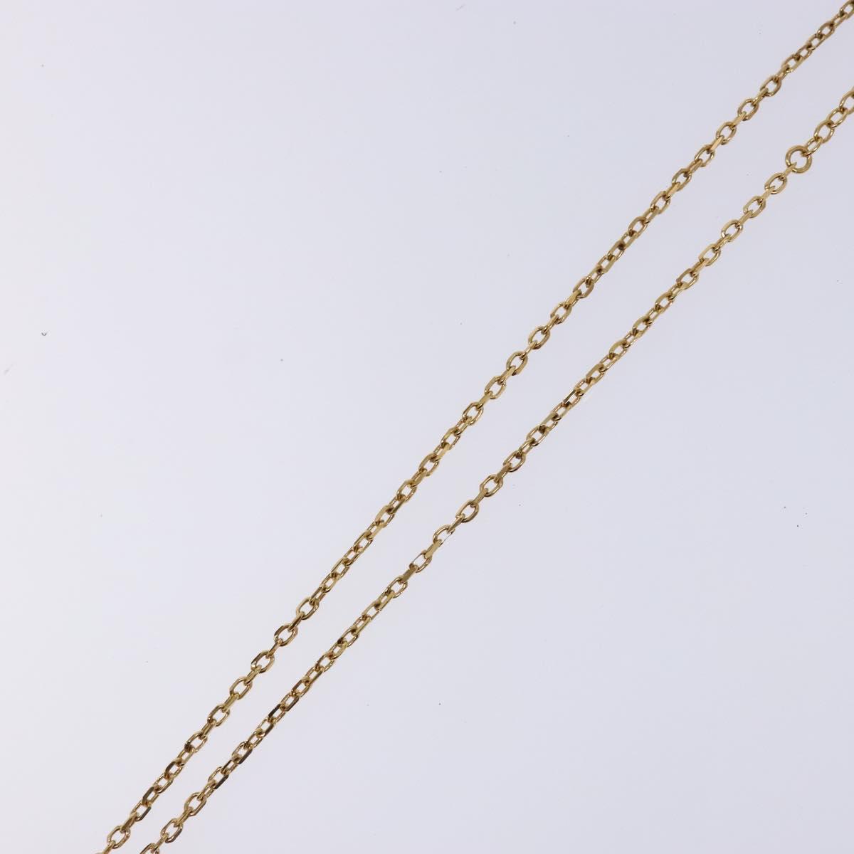 LOUIS VUITTON Pandantif Rock Me Necklace metal Gold Bordeaux M66516 Auth 133204