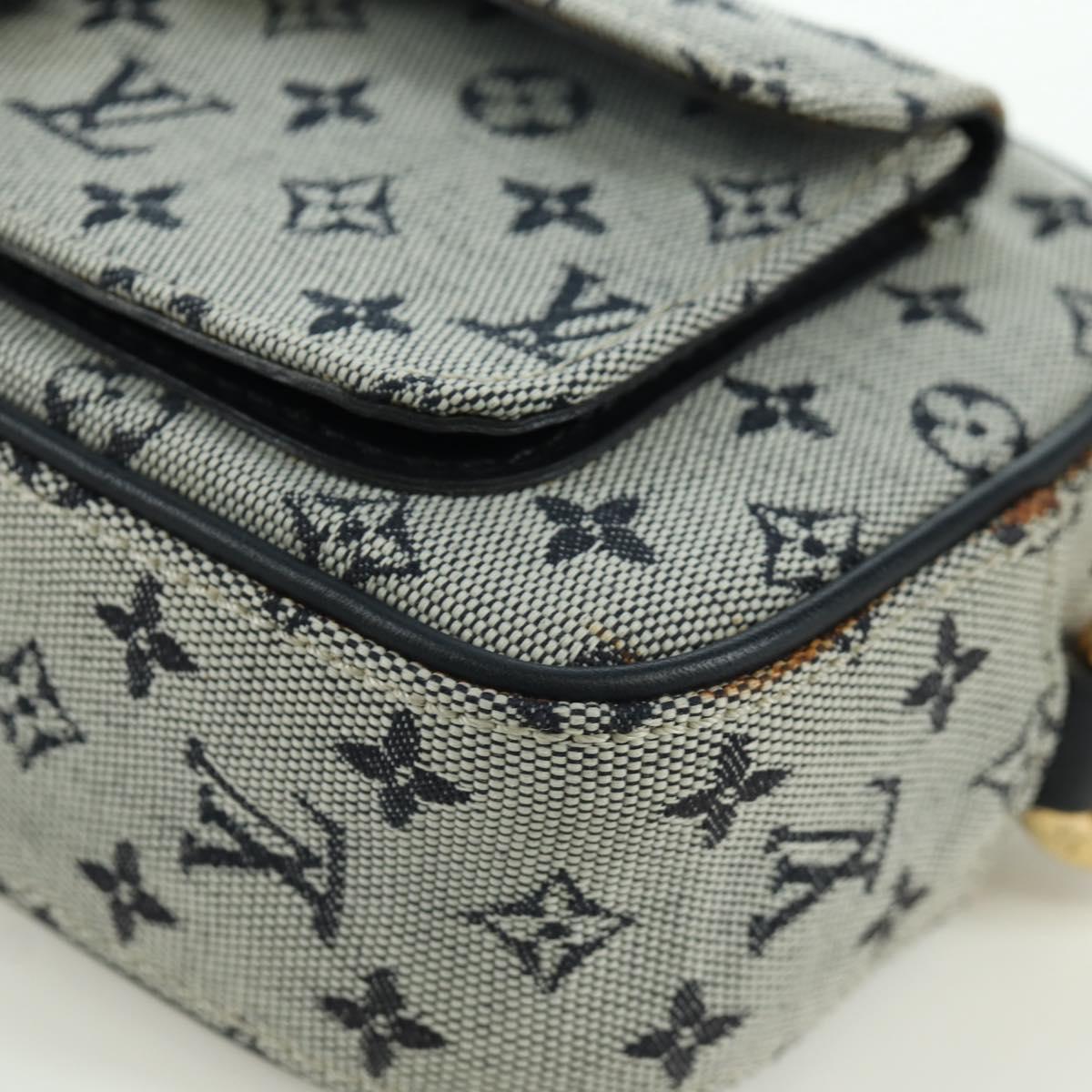 LOUIS VUITTON Monogram Mini Juliet MM Shoulder Bag Blue M92004 LV Auth 133219V