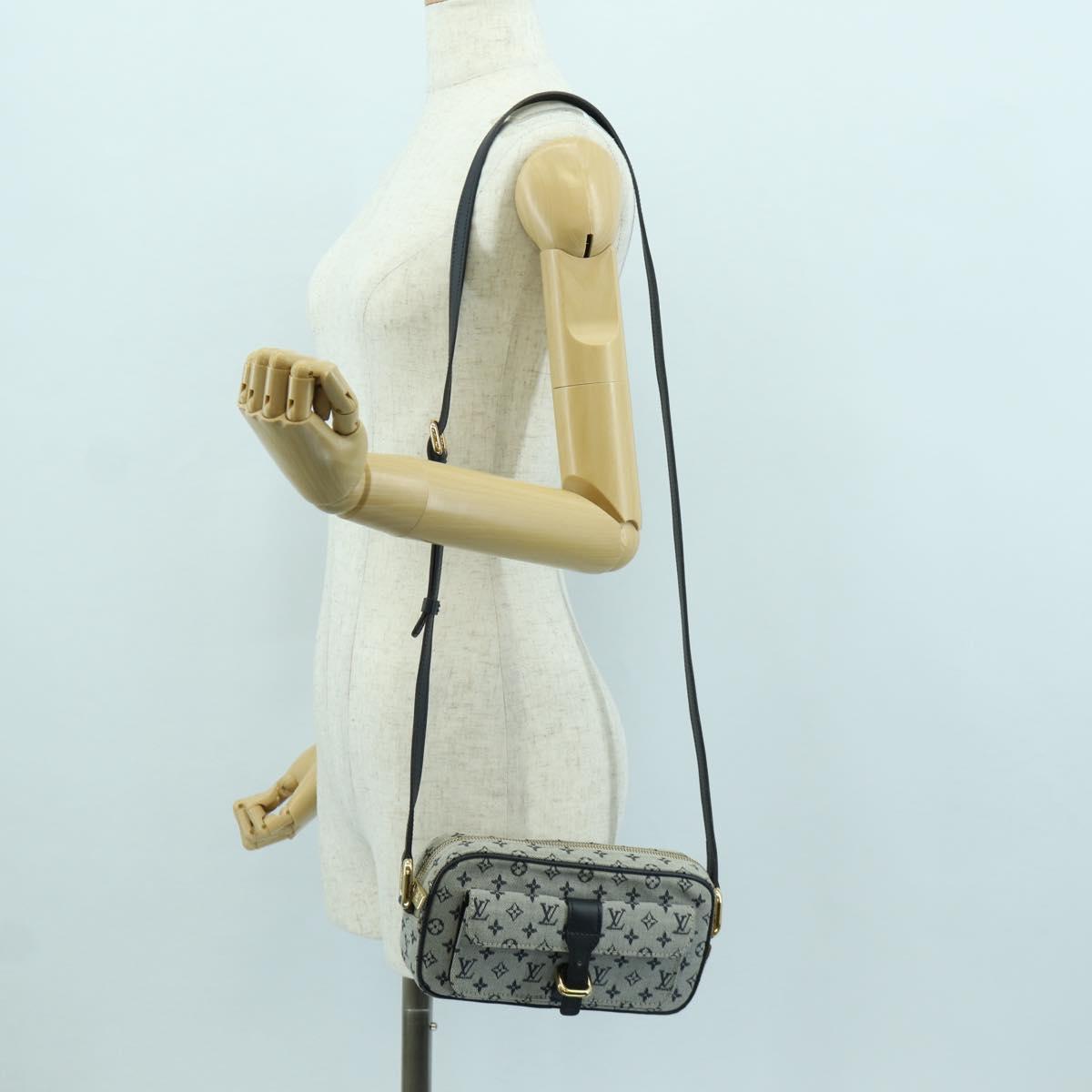 LOUIS VUITTON Monogram Mini Juliet MM Shoulder Bag Blue M92004 LV Auth 133219V