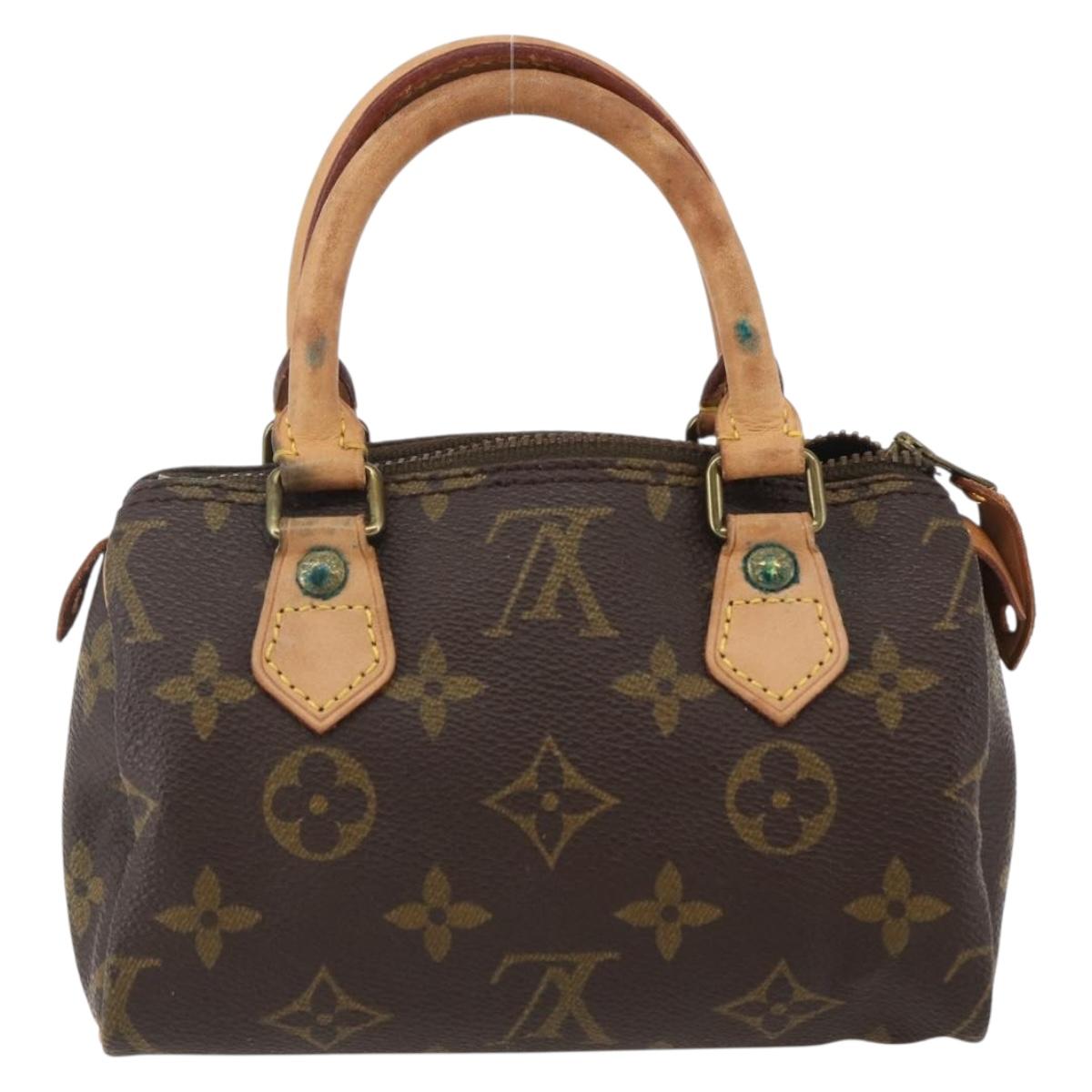 LOUIS VUITTON Monogram Mini Speedy Hand Bag M41534 LV Auth 133221