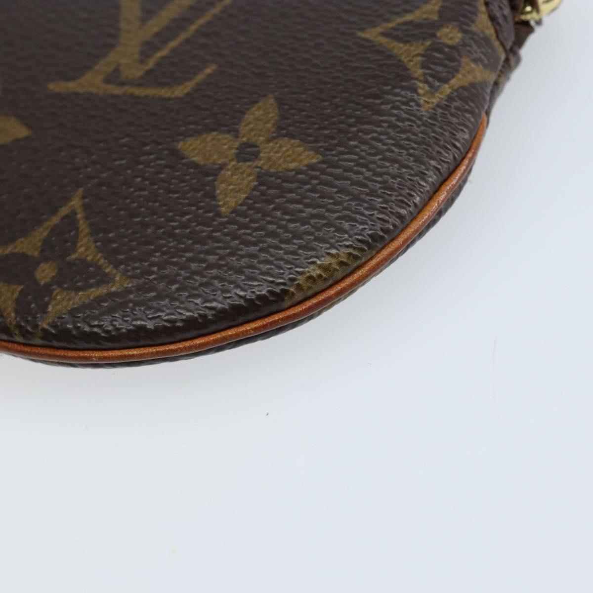 LOUIS VUITTON Monogram Porte Monnaie Round Coin Purse M61926 LV Auth 133225