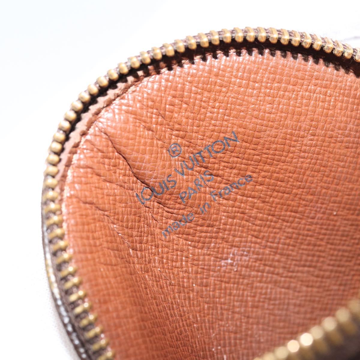 LOUIS VUITTON Monogram Porte Monnaie Round Coin Purse M61926 LV Auth 133225