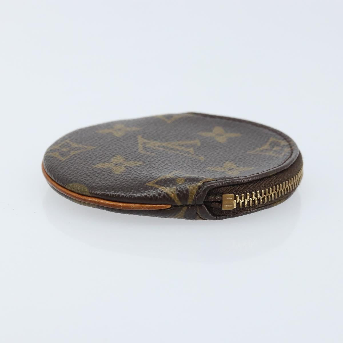 LOUIS VUITTON Monogram Porte Monnaie Round Coin Purse M61926 LV Auth 133225