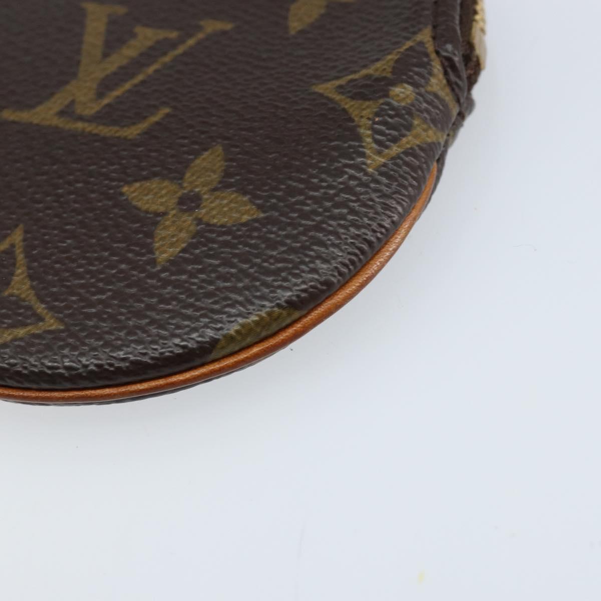 LOUIS VUITTON Monogram Porte Monnaie Round Coin Purse M61926 LV Auth 133225
