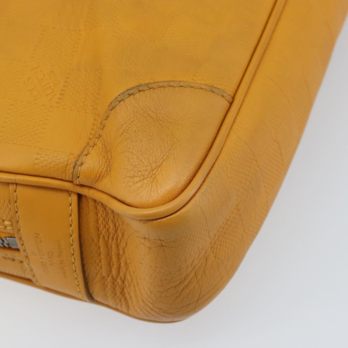 LOUIS VUITTON Damier Infini Porte Documents Voyage Bag Solar N41218 Auth 133236
