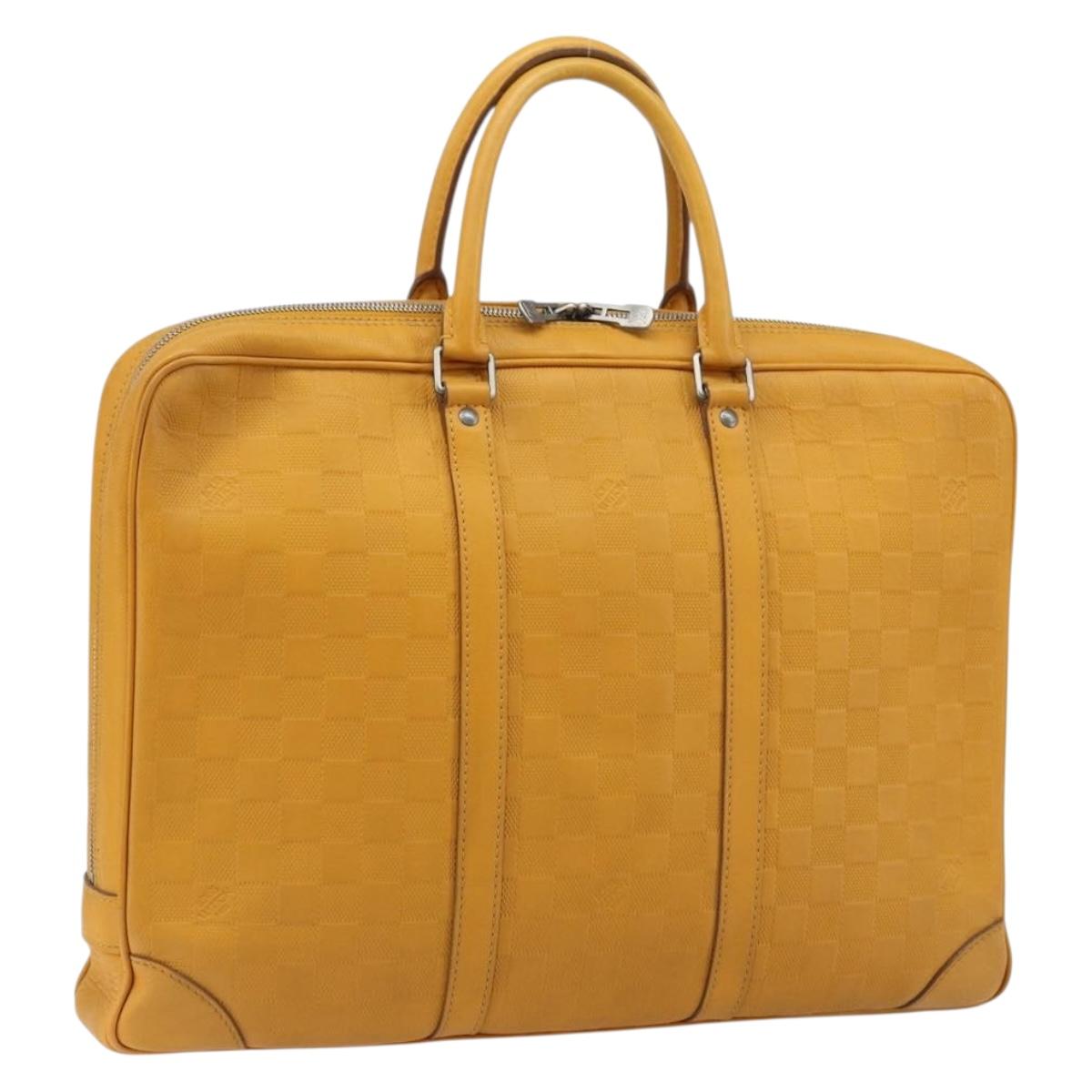 LOUIS VUITTON Damier Infini Porte Documents Voyage Bag Solar N41218 Auth 133236