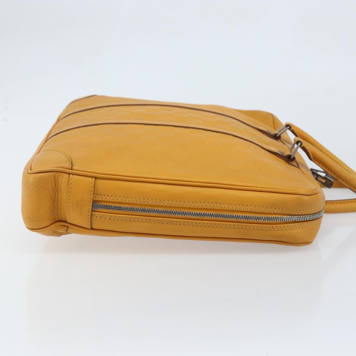 LOUIS VUITTON Damier Infini Porte Documents Voyage Bag Solar N41218 Auth 133236