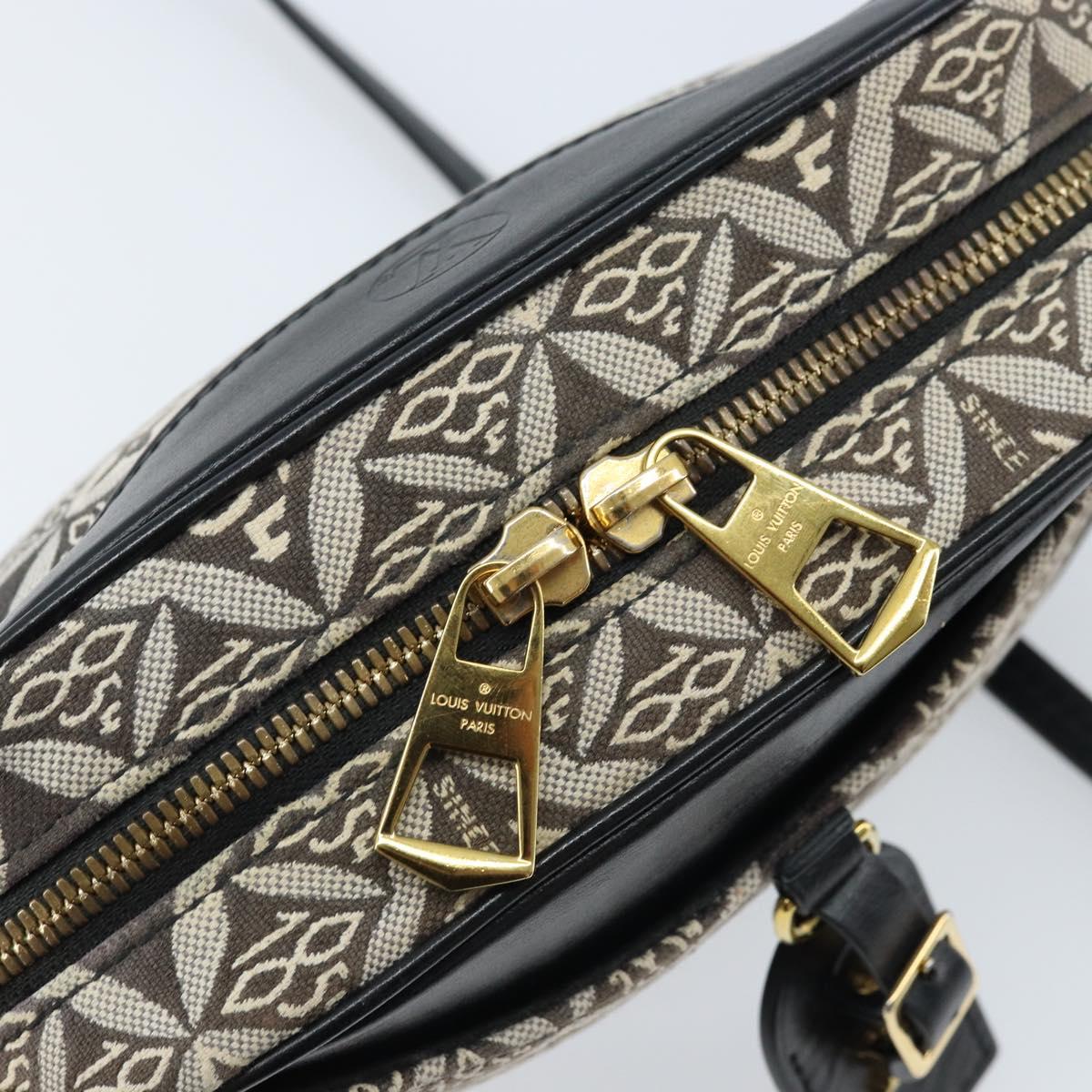 LOUIS VUITTON Monogram Jaguar Deauville MINI Bag Black M57205 LV Auth 133237M