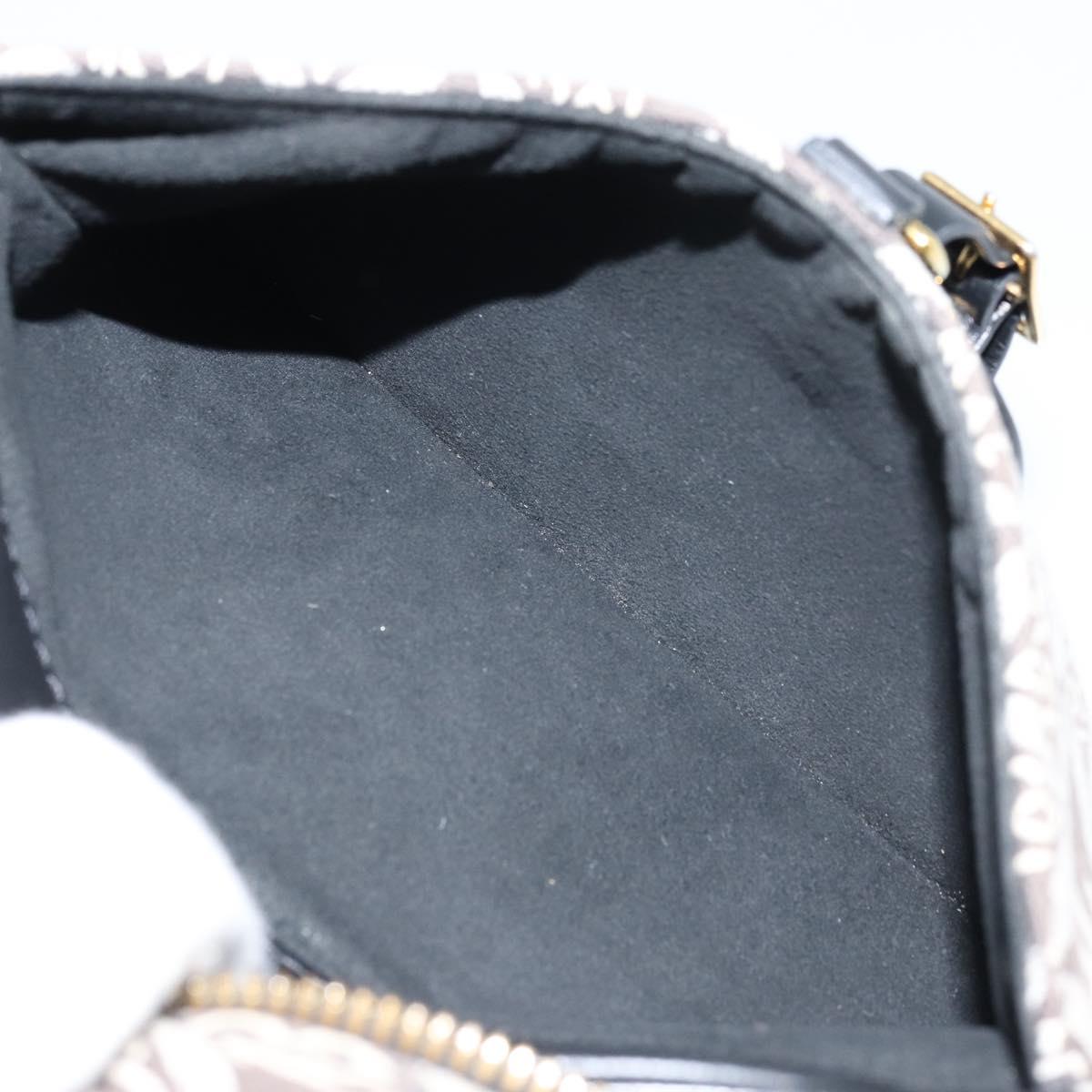 LOUIS VUITTON Monogram Jaguar Deauville MINI Bag Black M57205 LV Auth 133237M