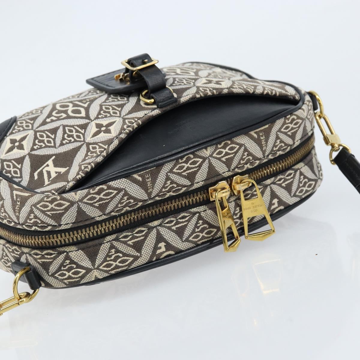 LOUIS VUITTON Monogram Jaguar Deauville MINI Bag Black M57205 LV Auth 133237M