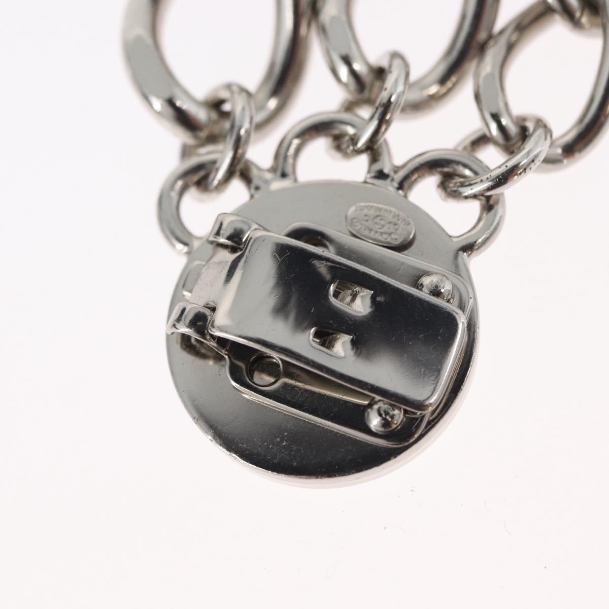 CHANEL COCO Mark Chain Clip for Costumes Belt metal Silver CC Auth 133239M