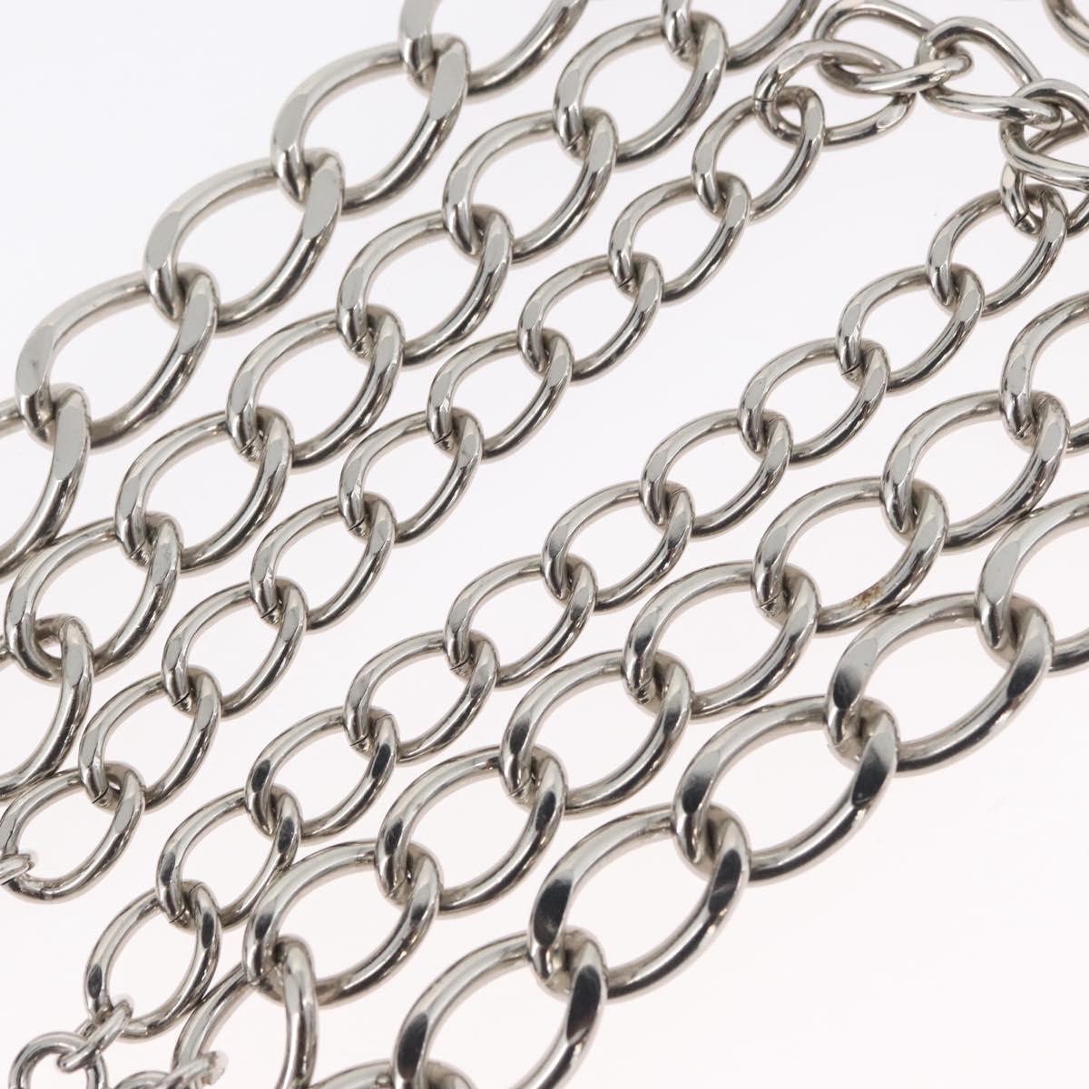 CHANEL COCO Mark Chain Clip for Costumes Belt metal Silver CC Auth 133239M