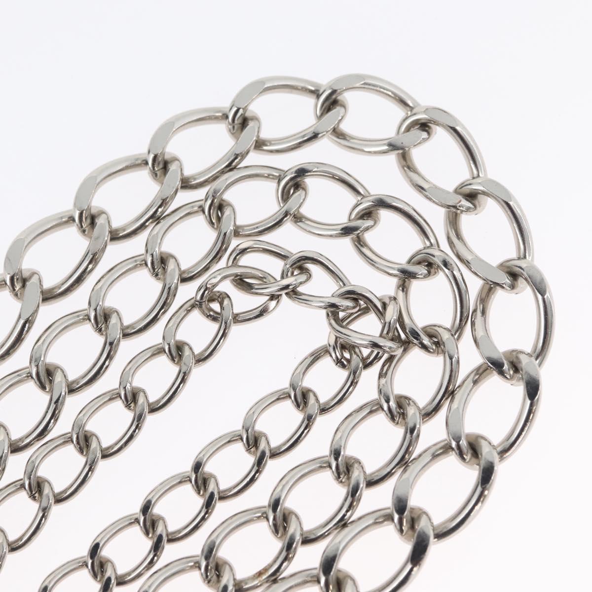 CHANEL COCO Mark Chain Clip for Costumes Belt metal Silver CC Auth 133239M