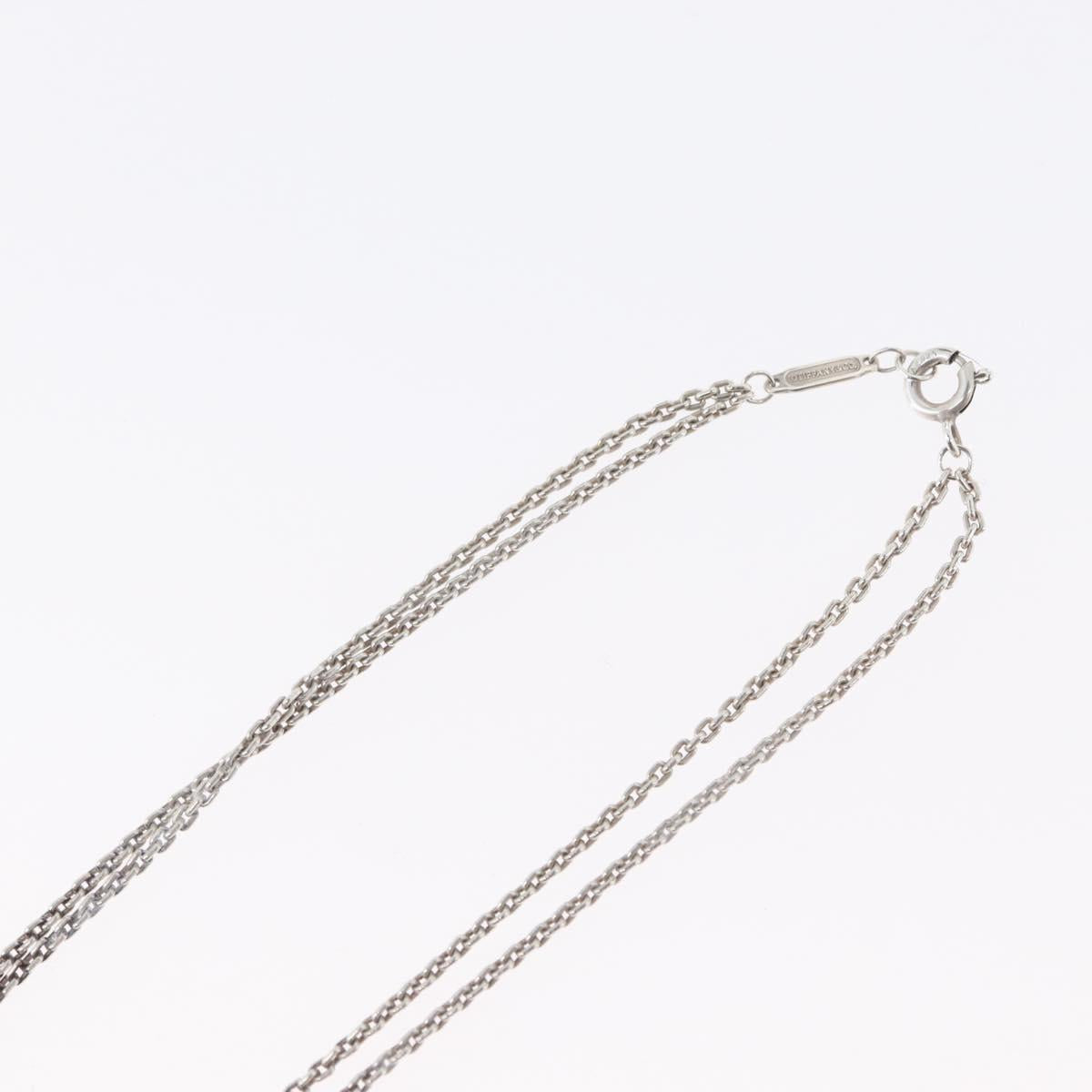 TIFFANY&Co. Hardware Double Link Necklace Ag925 Silver Auth 133241SAM