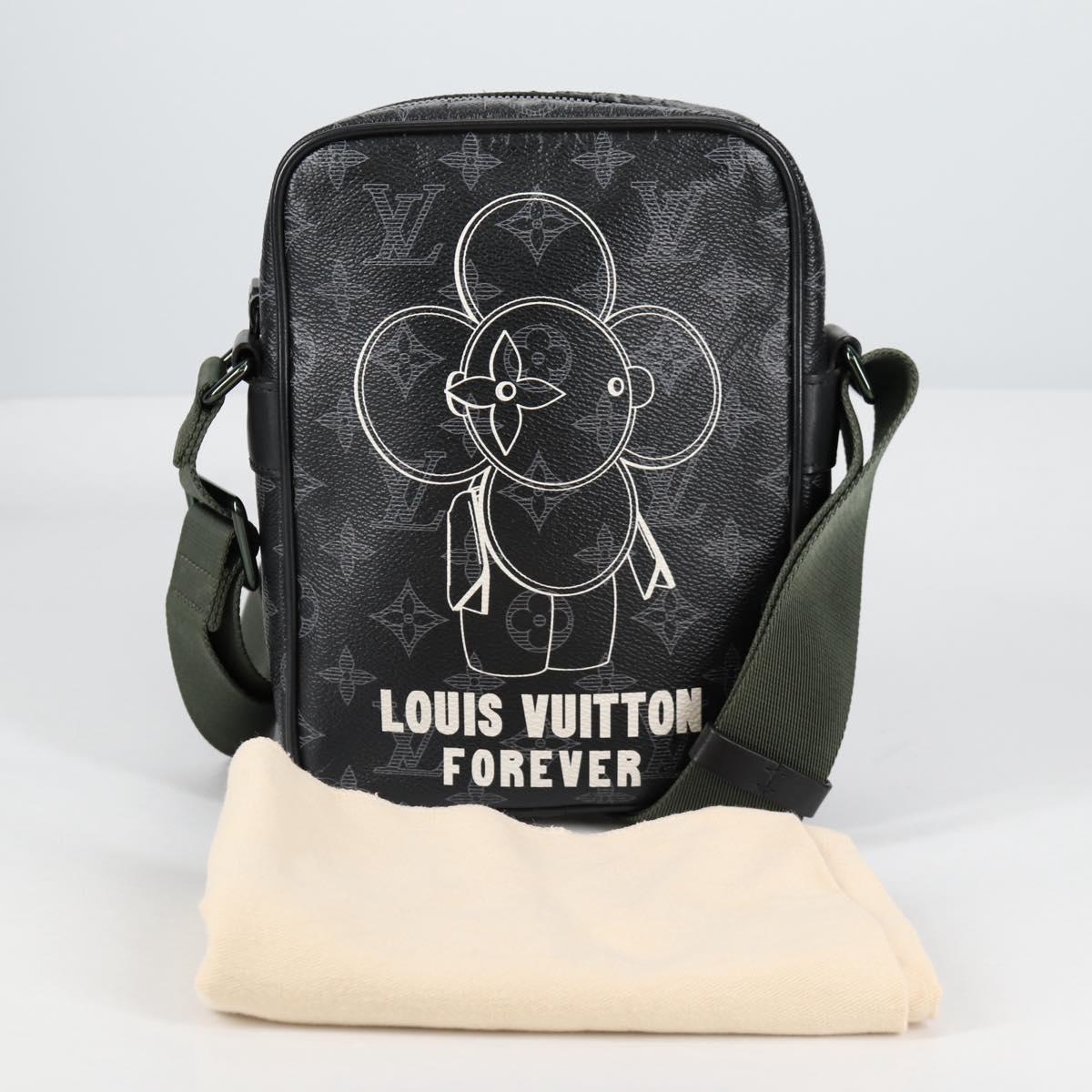 LOUIS VUITTON Monogram Eclipse DanubePM Shoulder Bag M43677 LV Auth 133254SAM