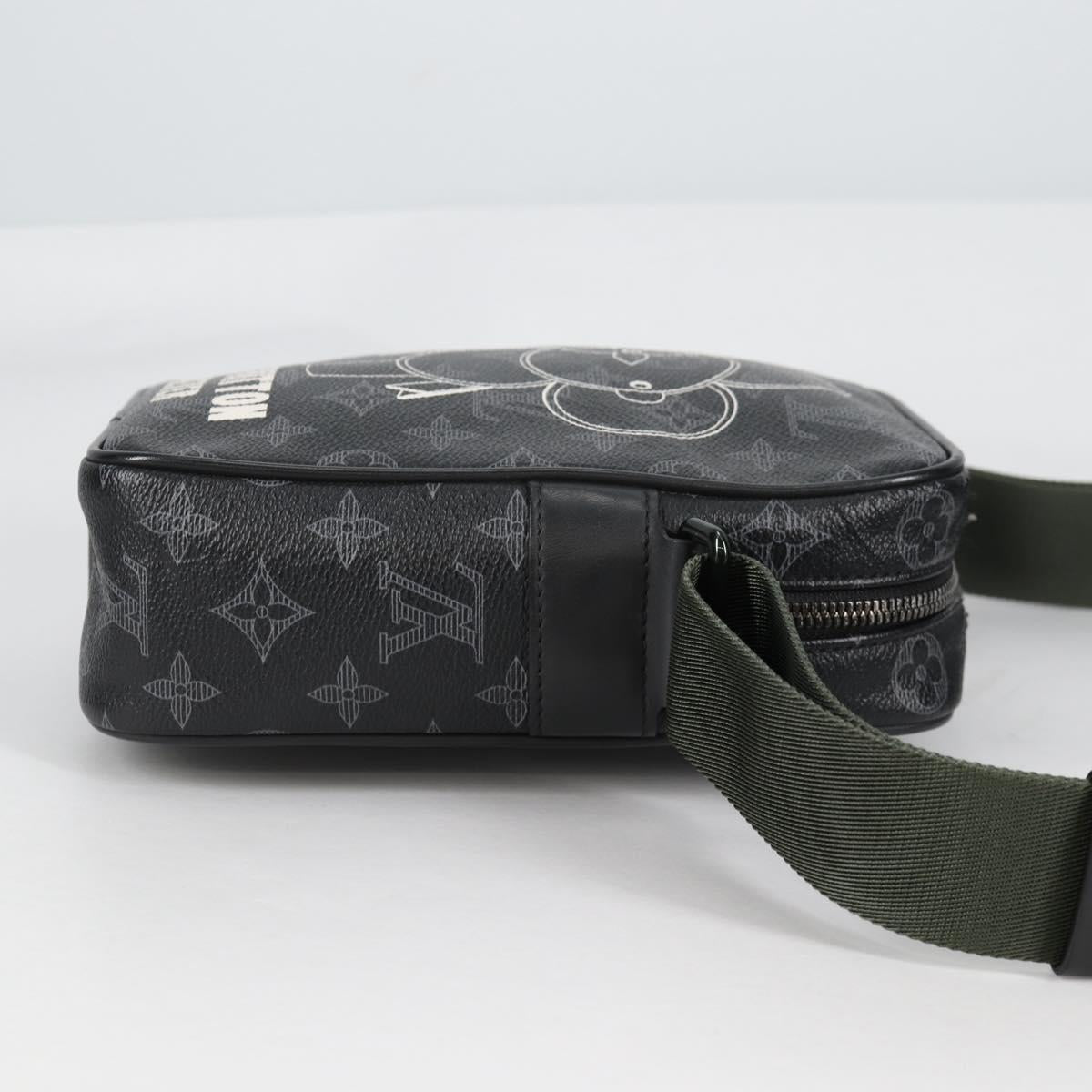 LOUIS VUITTON Monogram Eclipse DanubePM Shoulder Bag M43677 LV Auth 133254SAM