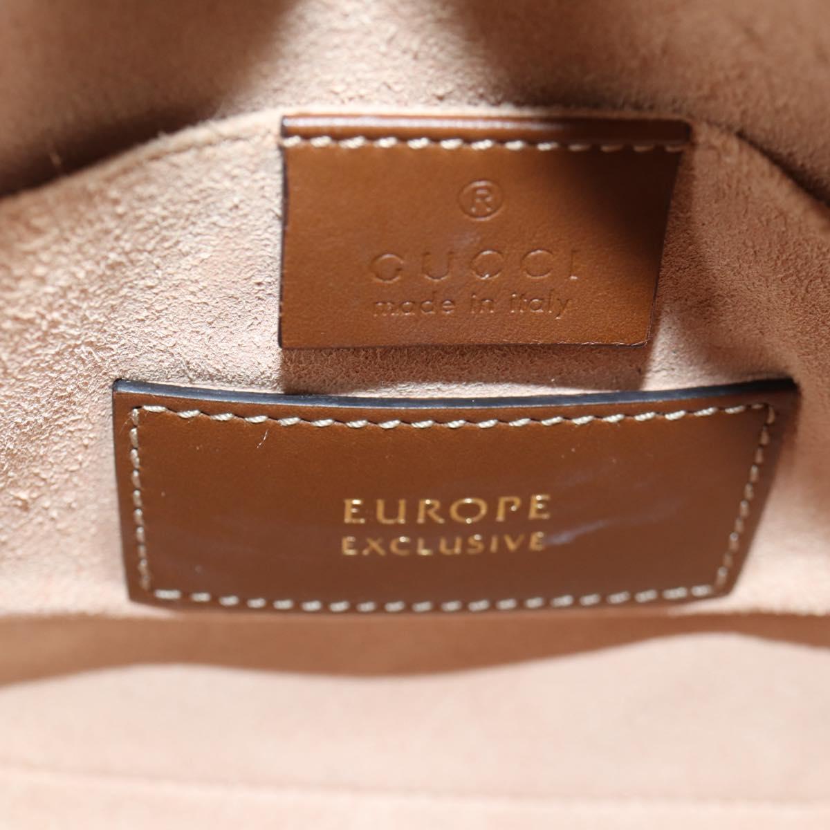GUCCI GG Supreme Animalie Shoulder Bag PVC Europe Only Beige 409535 Auth 133260V