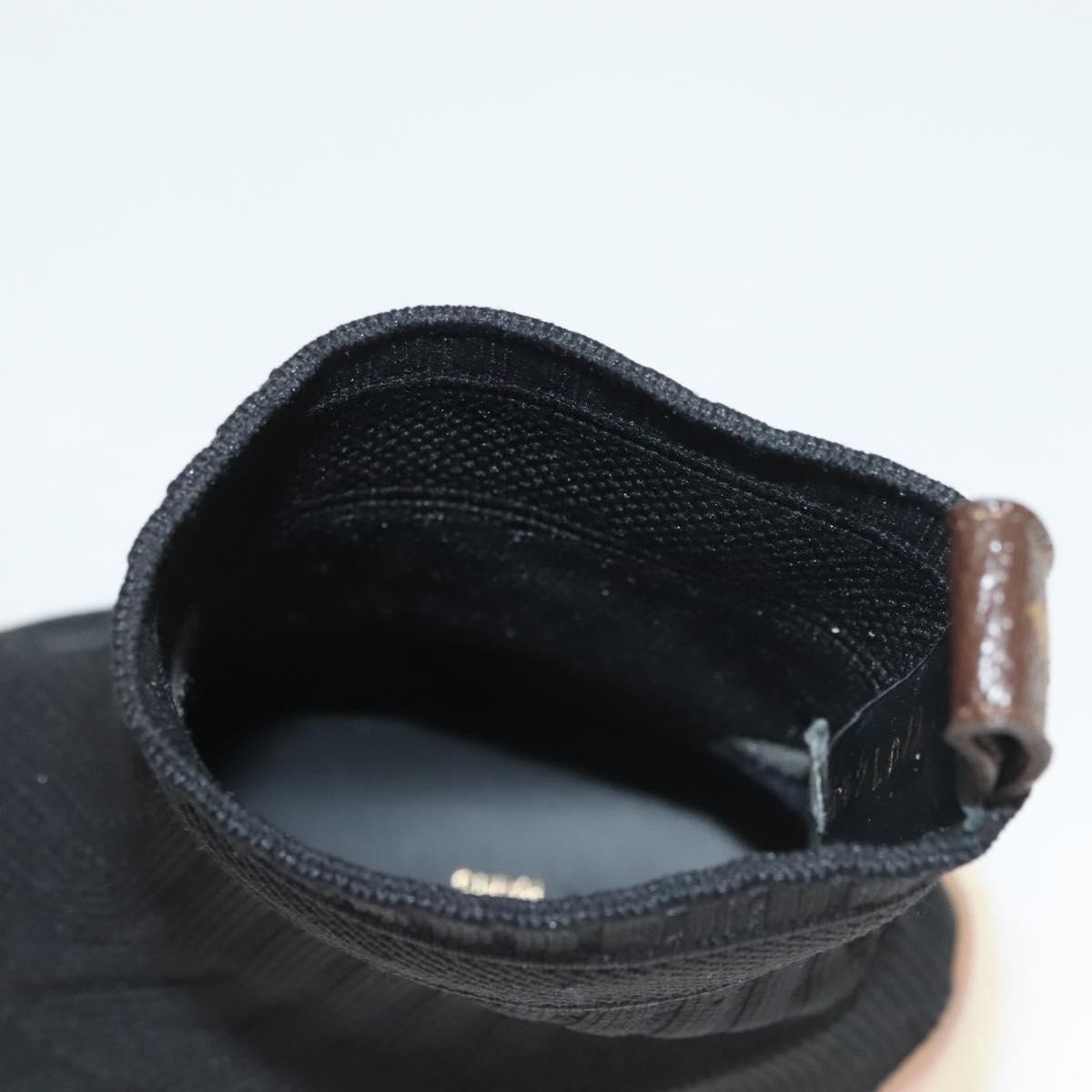 LOUIS VUITTON After Game Socks Sneakers Cotton Black LV Auth 133282