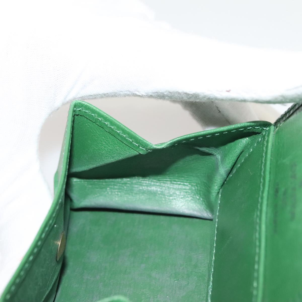 LOUIS VUITTON Epi Porte Monnaie Boite Coin Purse Green M63694 LV Auth 133286