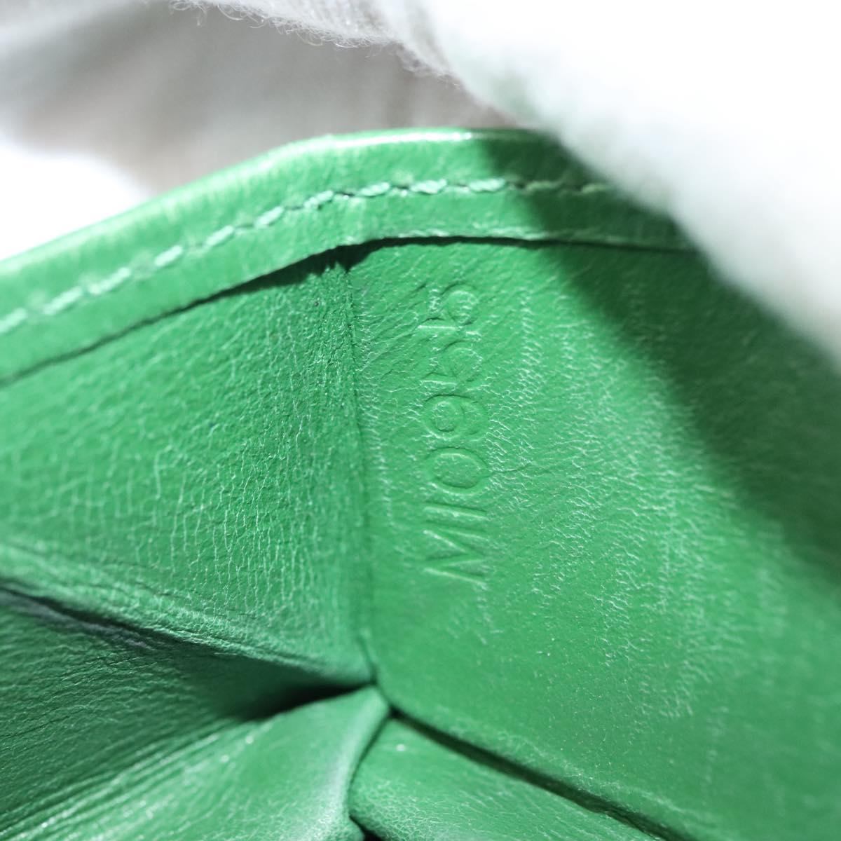 LOUIS VUITTON Epi Porte Monnaie Boite Coin Purse Green M63694 LV Auth 133286