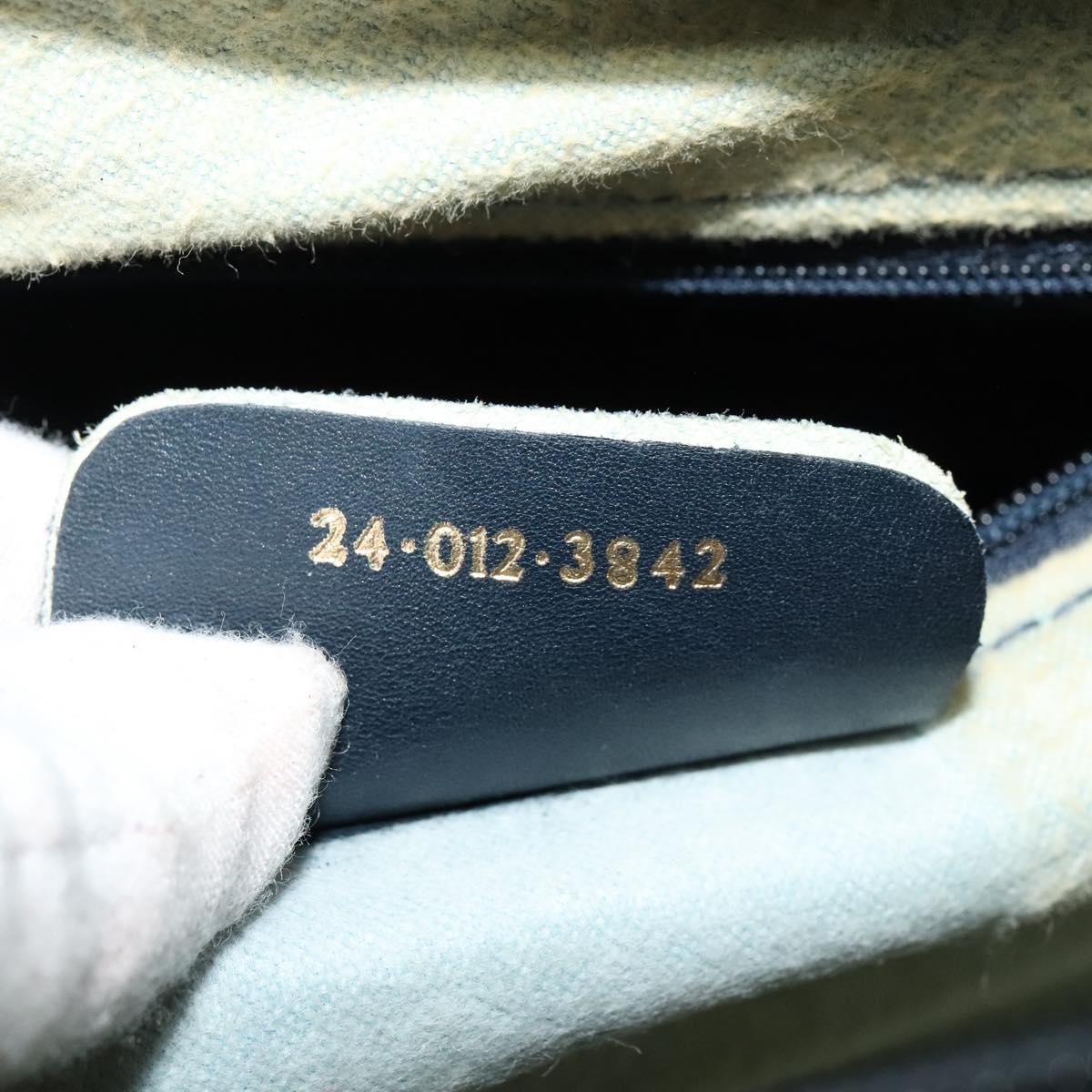 GUCCI GG Supreme Sherry Line Boston Bag PVC Navy Gold 24 012 3842 Auth 133308