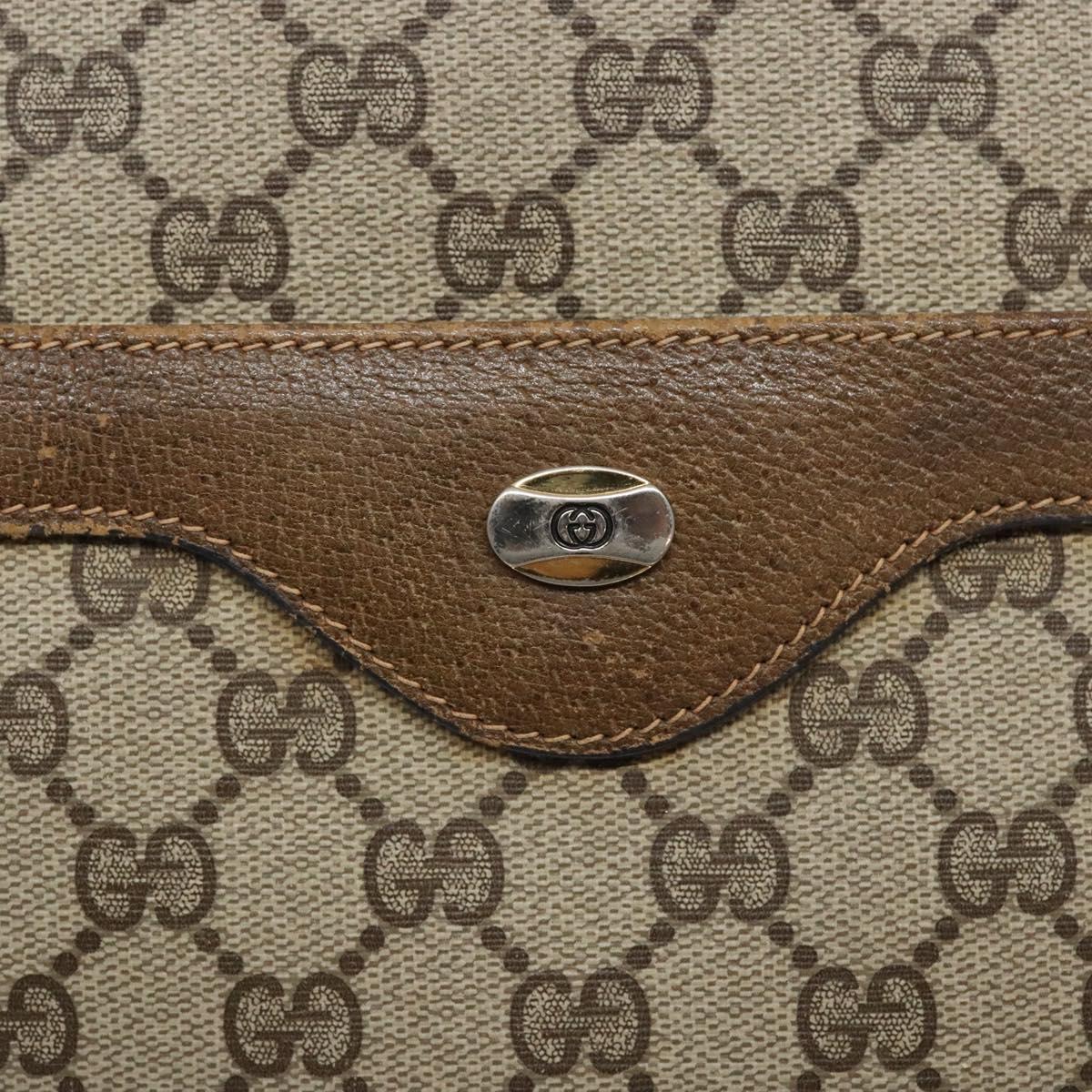 GUCCI GG Supreme Web Sherry Line Tote Bag PVC Beige 39 02 003 Auth 133314