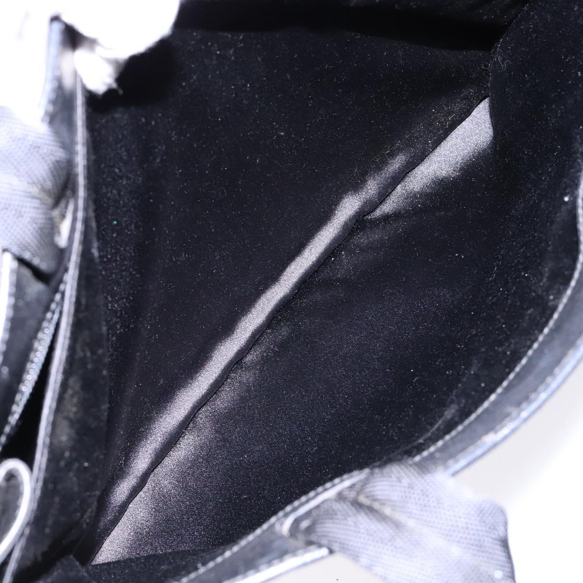 PRADA Hand Bag Leather Black Auth 133317