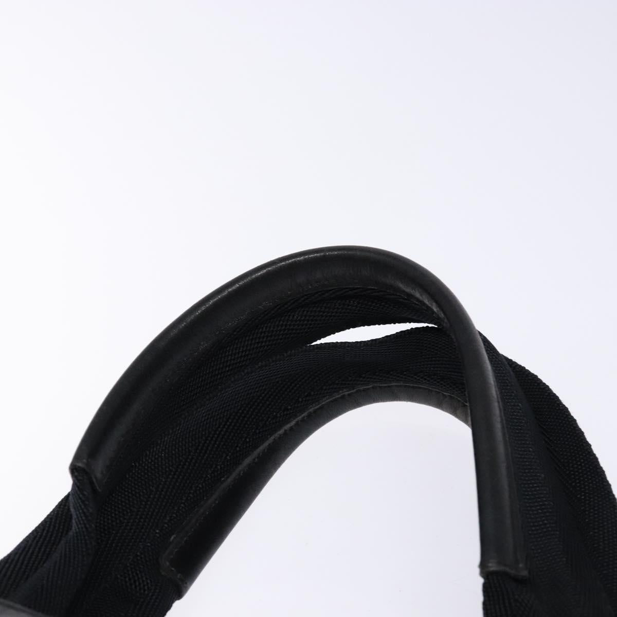 PRADA Hand Bag Leather Black Auth 133317