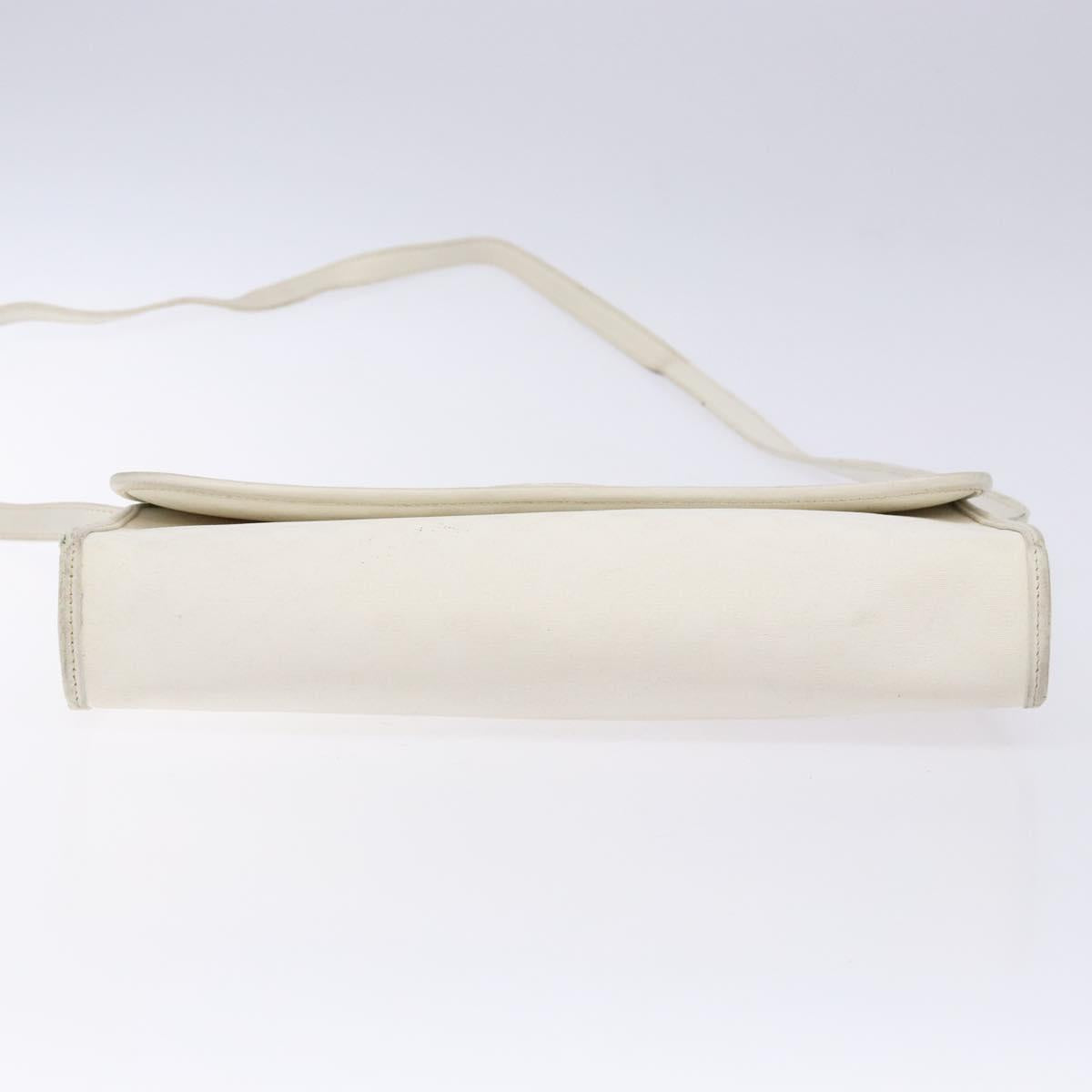 GUCCI Micro GG Supreme Shoulder Bag PVC White Gold 004 58 0264 Auth 133321