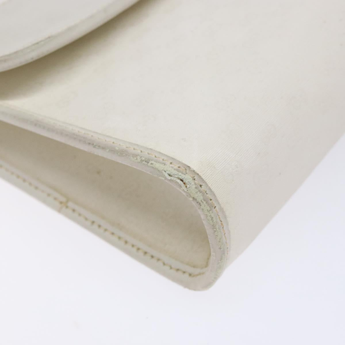 GUCCI Micro GG Supreme Shoulder Bag PVC White Gold 004 58 0264 Auth 133321