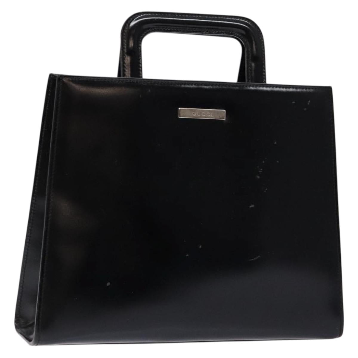 GUCCI Hand Bag Leather Black 001 2058 1773 5 Auth 133322