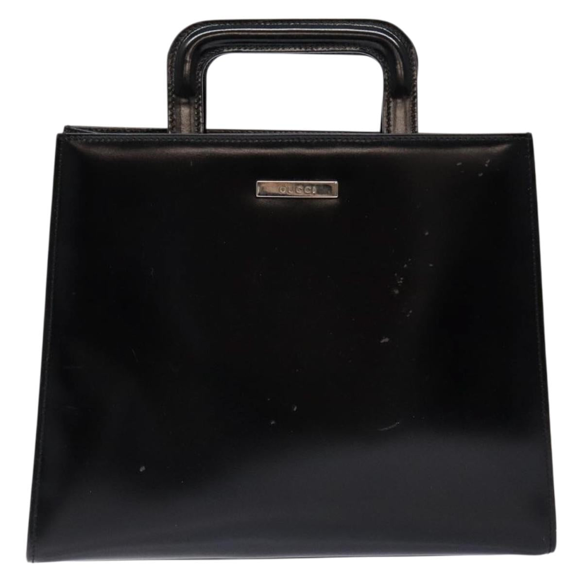 GUCCI Hand Bag Leather Black 001 2058 1773 5 Auth 133322