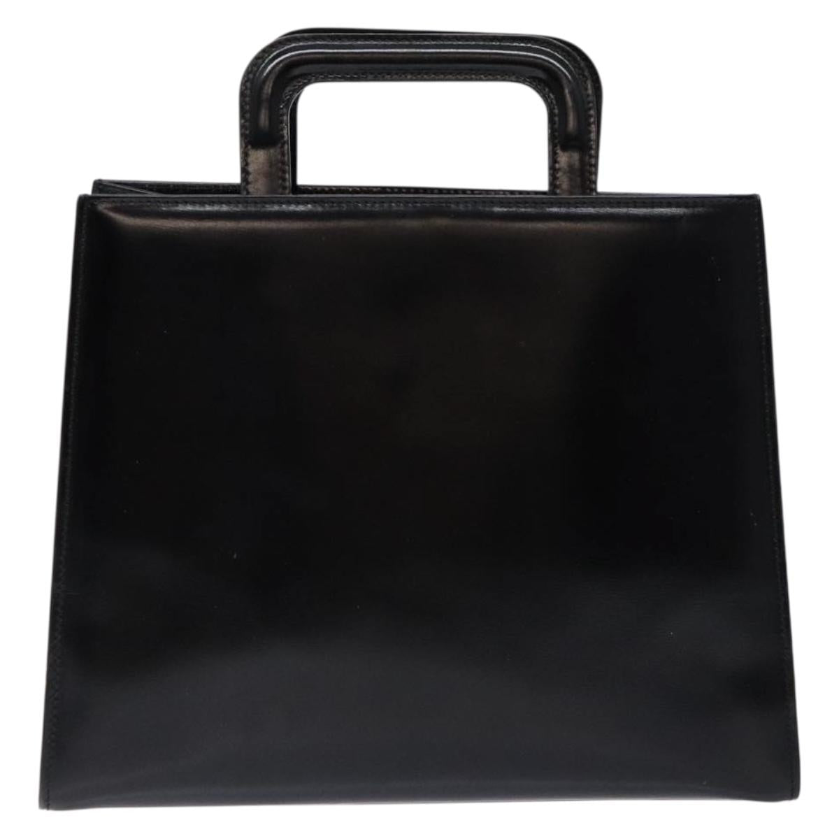 GUCCI Hand Bag Leather Black 001 2058 1773 5 Auth 133322