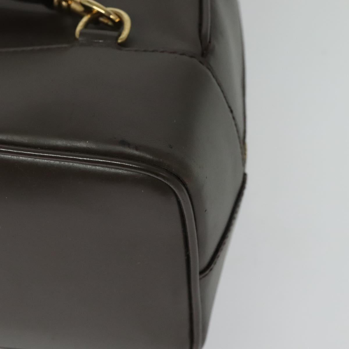 GUCCI Bamboo Body Bag Leather Brown Gold 003 3444 0027 Auth 133328