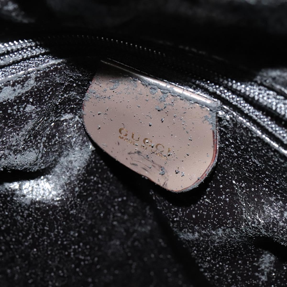 GUCCI Bamboo Body Bag Leather Brown Gold 003 3444 0027 Auth 133328