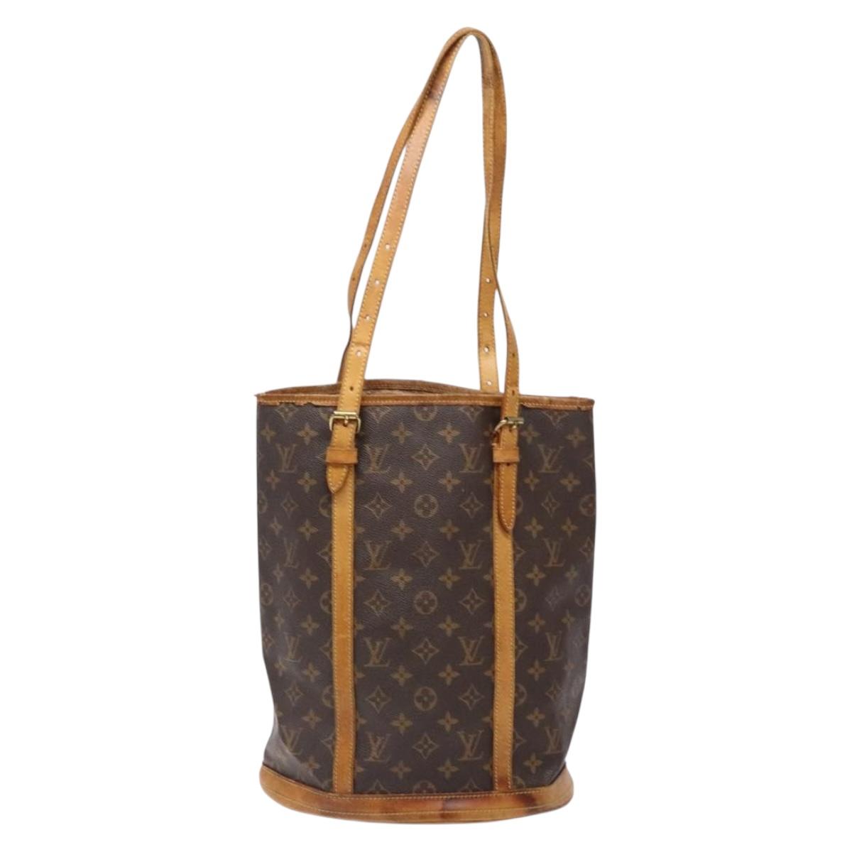 LOUIS VUITTON Monogram Bucket GM Shoulder Bag M42236 LV Auth 133357