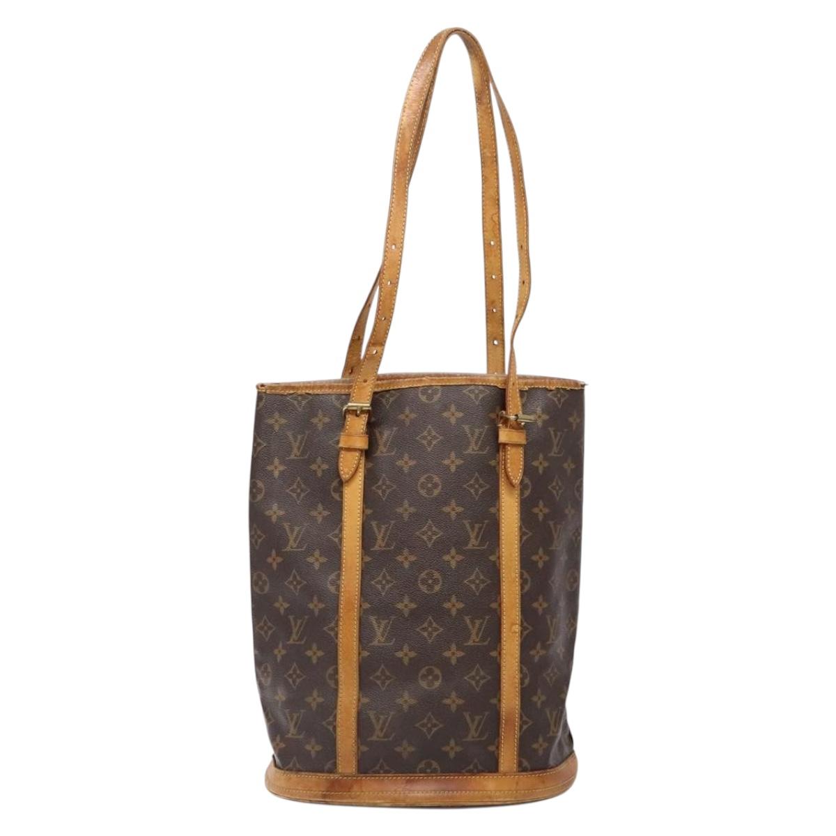 LOUIS VUITTON Monogram Bucket GM Shoulder Bag M42236 LV Auth 133357