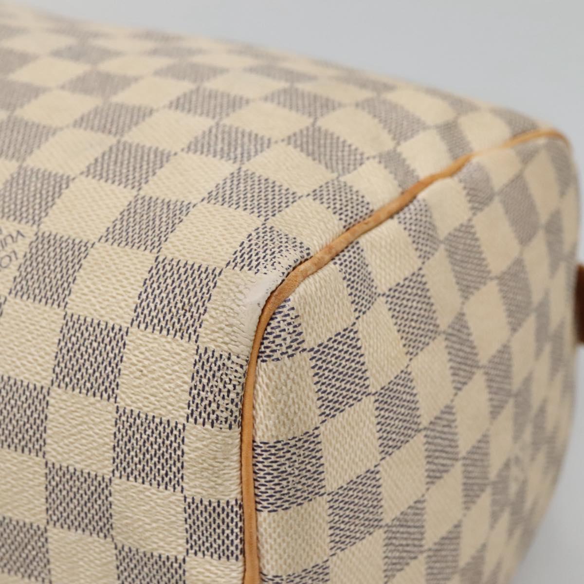 LOUIS VUITTON Damier Azur Speedy 30 Hand Bag N41533 LV Auth 133364