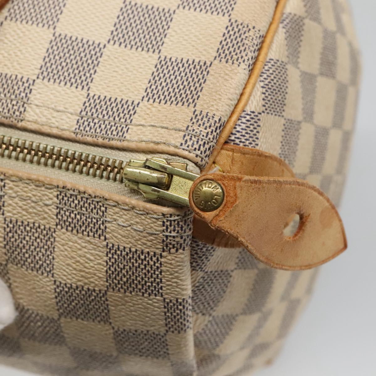 LOUIS VUITTON Damier Azur Speedy 30 Hand Bag N41533 LV Auth 133364