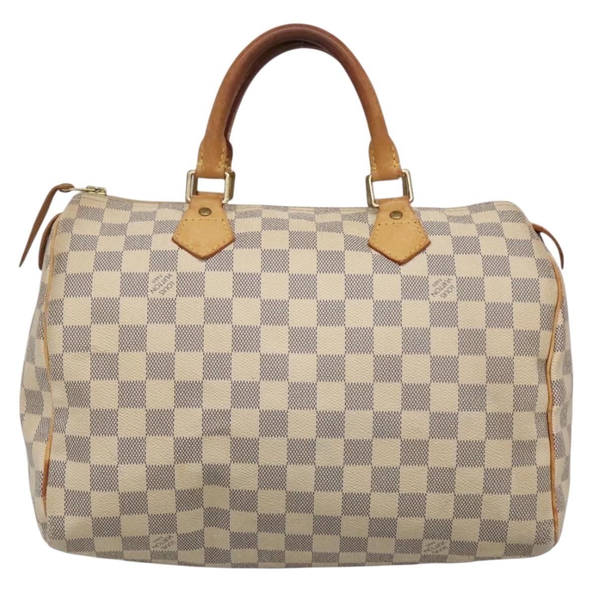 LOUIS VUITTON Damier Azur Speedy 30 Hand Bag N41533 LV Auth 133364