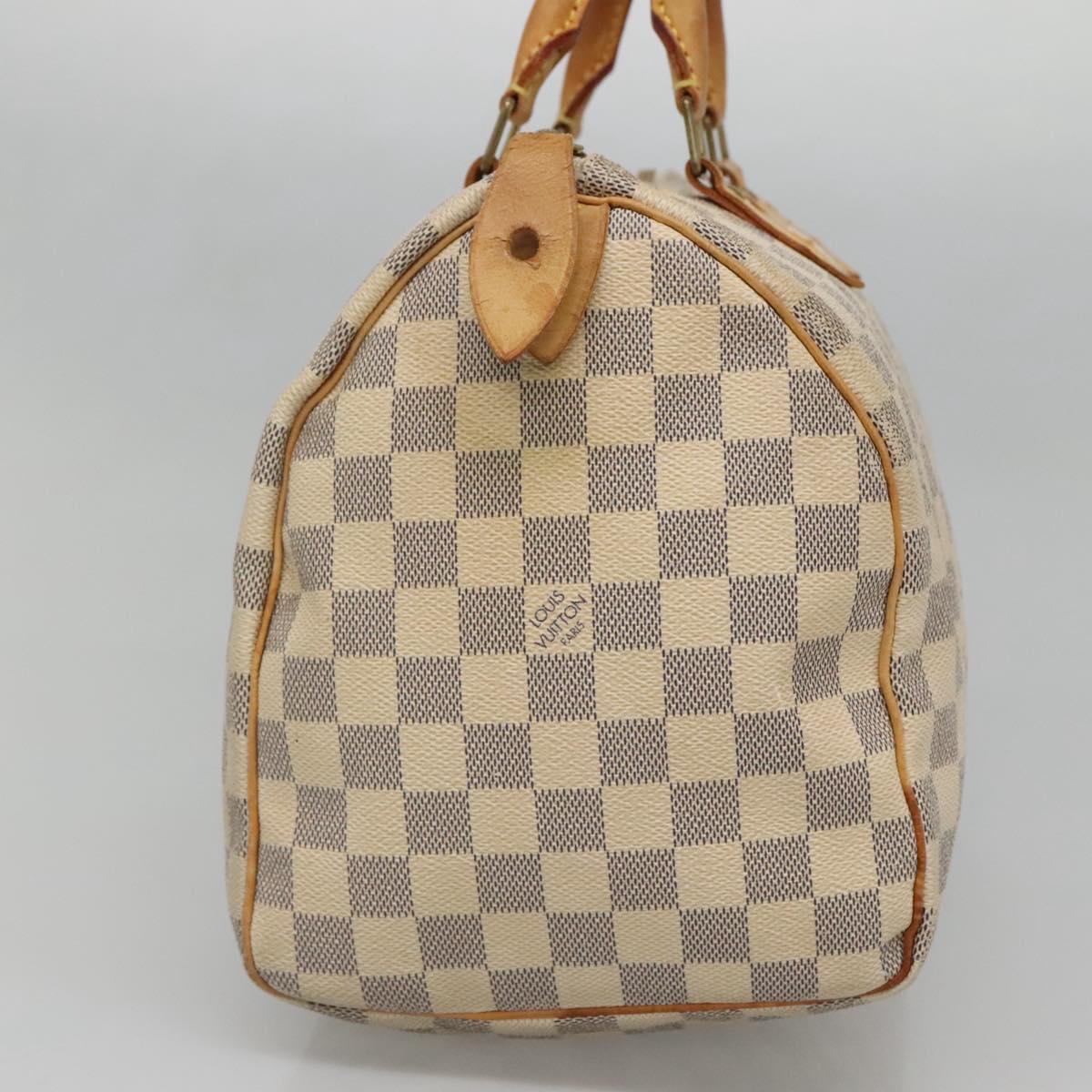 LOUIS VUITTON Damier Azur Speedy 30 Hand Bag N41533 LV Auth 133364