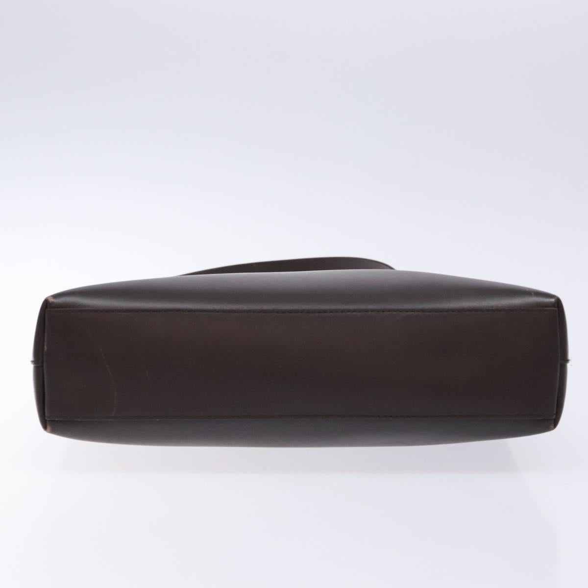 GUCCI Shoulder Bag Leather Brown 001 3099 Auth 133377