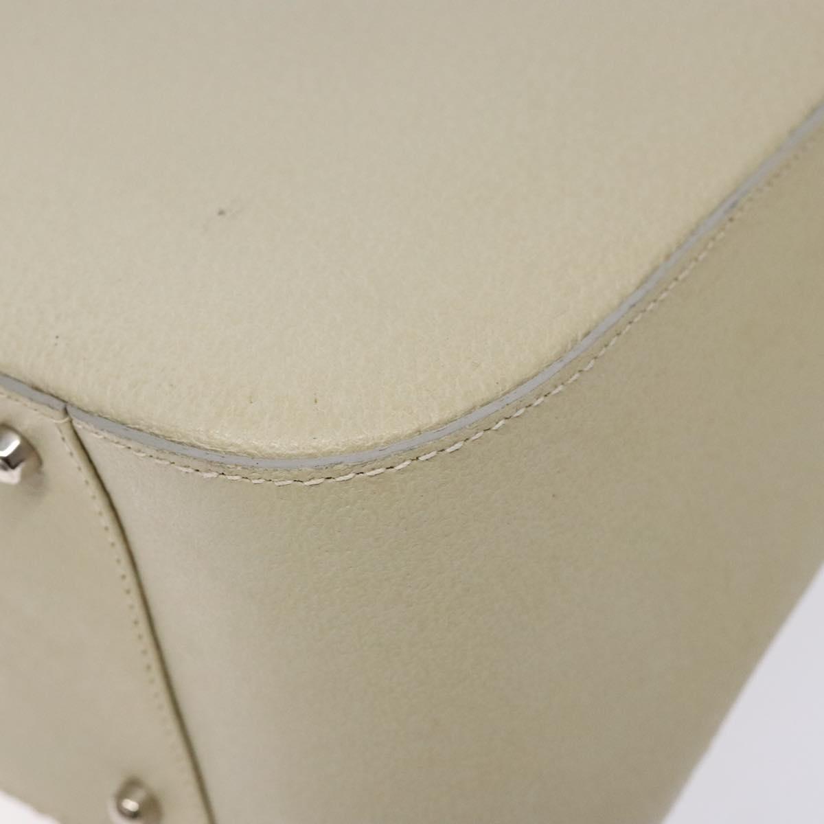 GUCCI Hand Bag Leather Beige 000 2058 0307 5 Auth 133378
