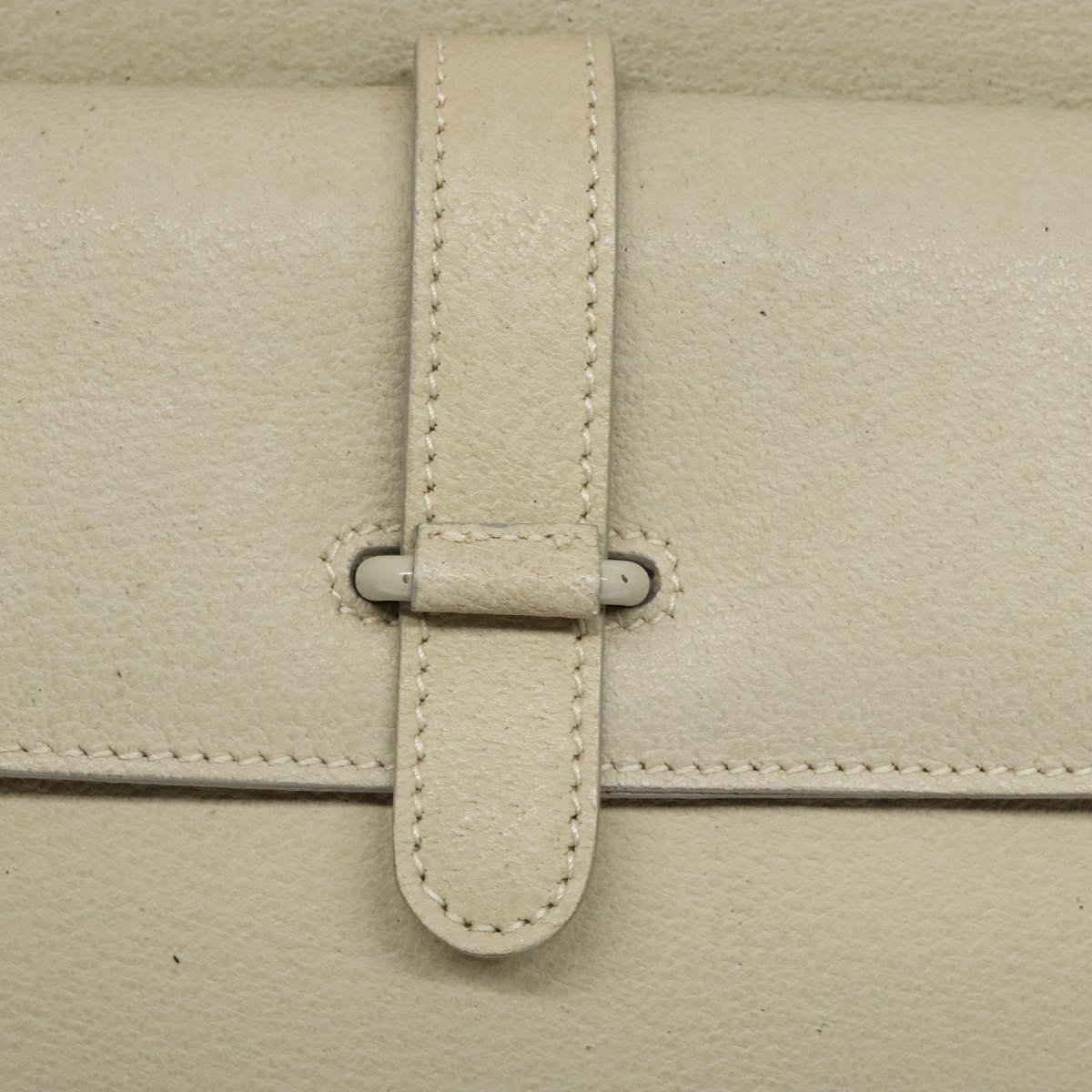 GUCCI Hand Bag Leather Beige 000 2058 0307 5 Auth 133378