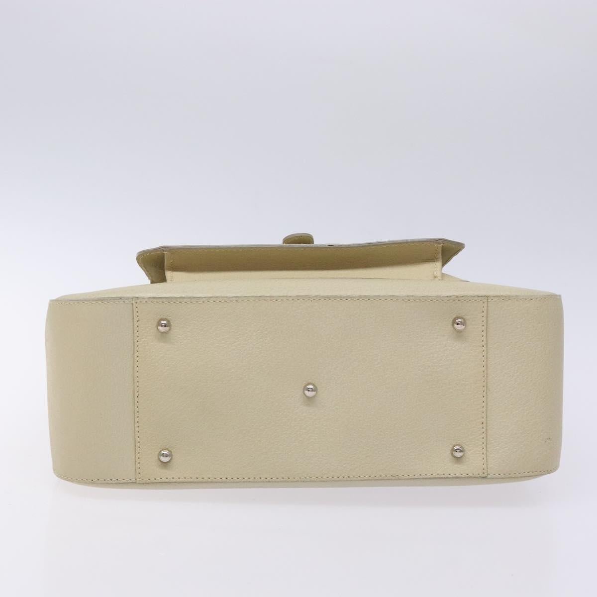 GUCCI Hand Bag Leather Beige 000 2058 0307 5 Auth 133378