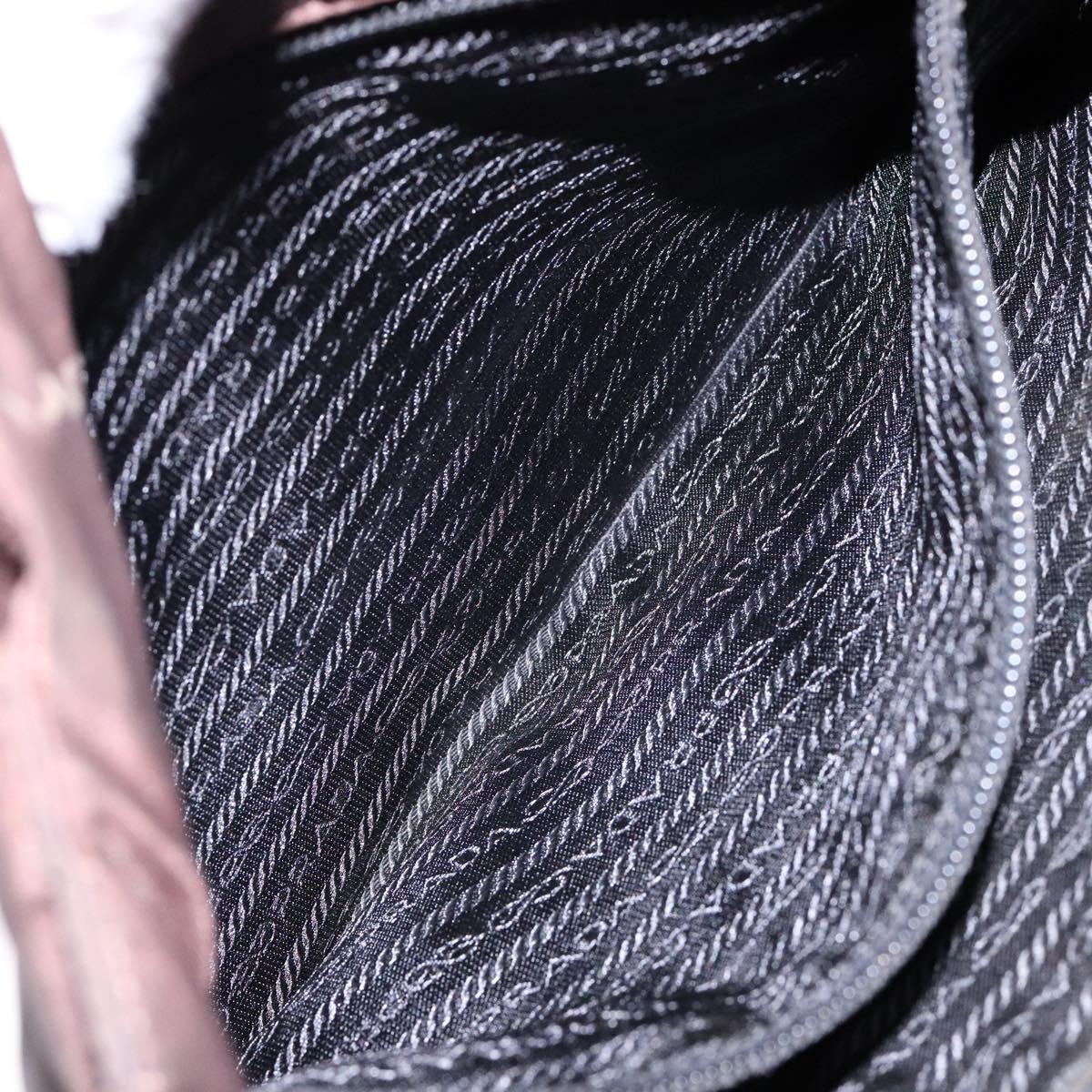 PRADA Tote Bag Nylon Brown Auth 133385