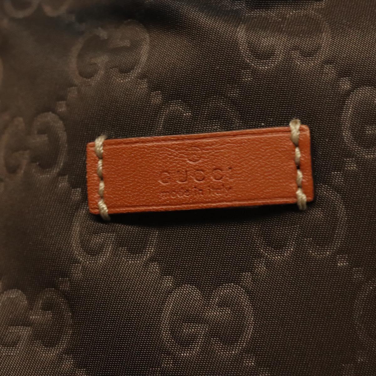 GUCCI GG Canvas Tote Bag Brown Gold 282439 Auth 133388