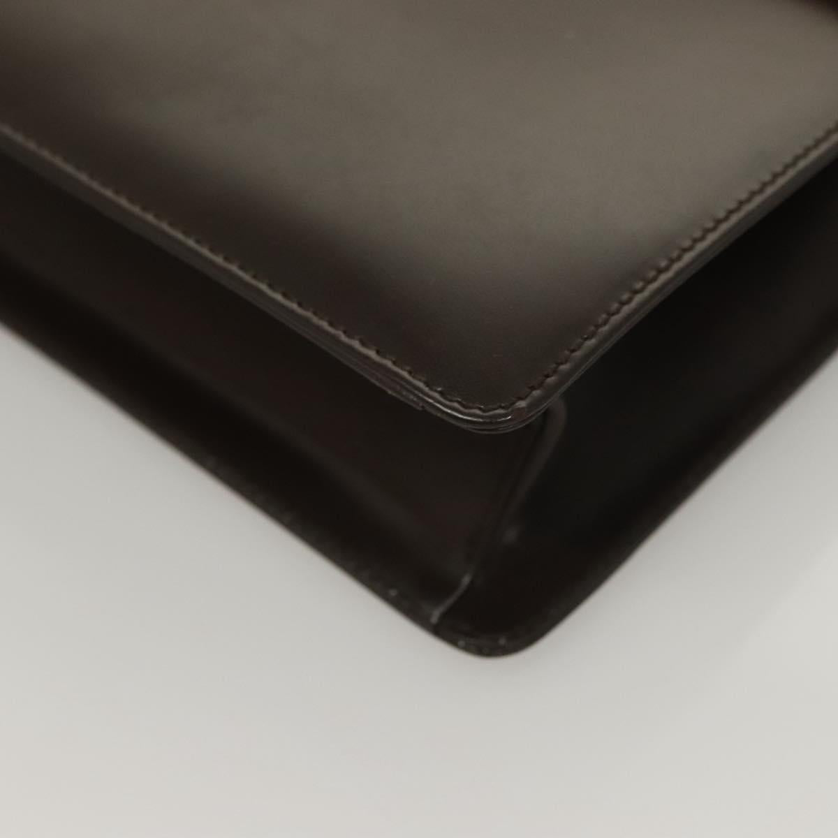 Salvatore Ferragamo Shoulder Bag Leather Brown Auth 133389