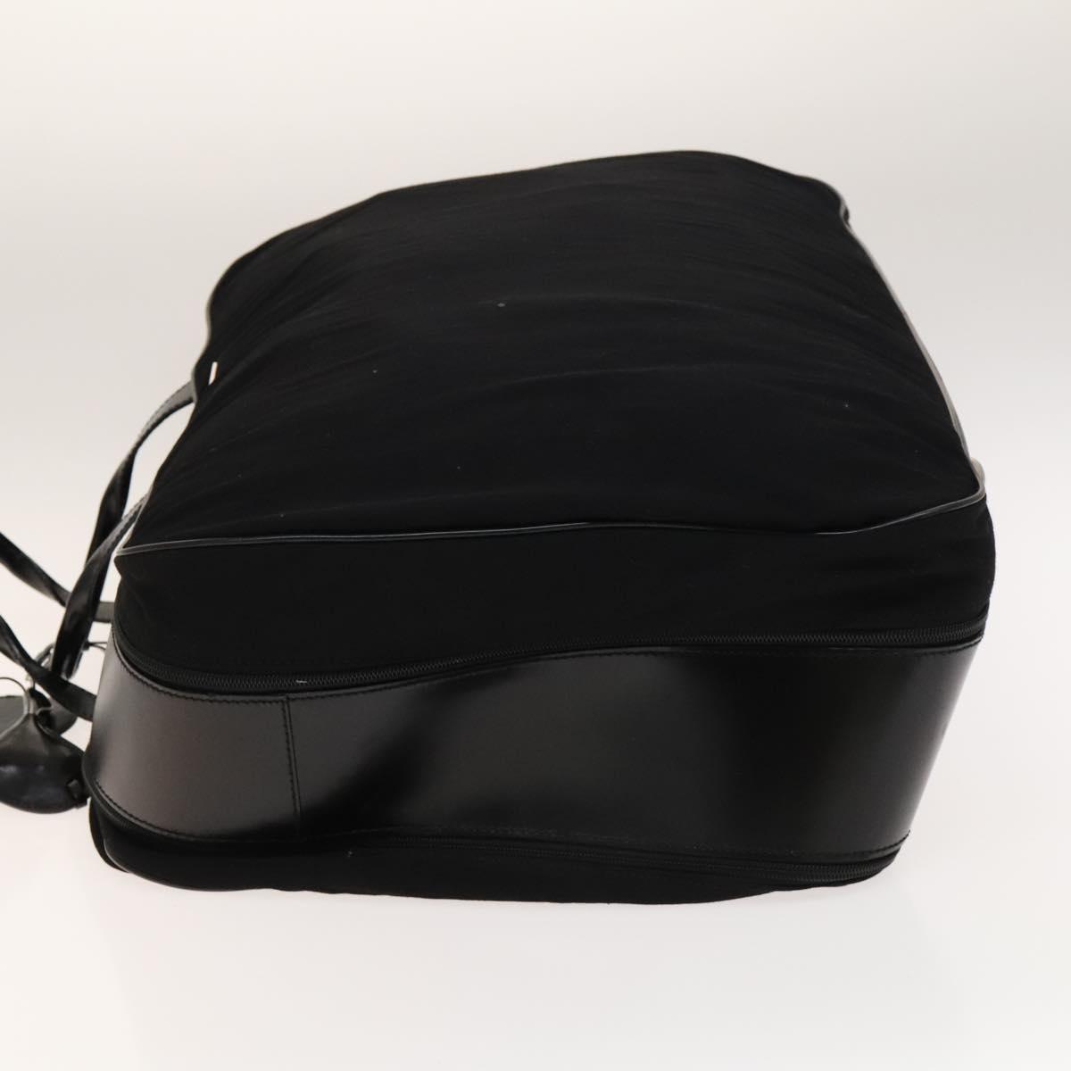 GUCCI Boston Bag Cotton Black Silver 010 1553 0301 Auth 133415