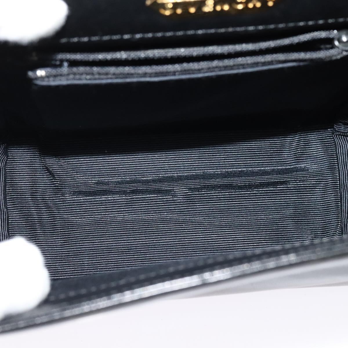 GIVENCHY Hand Bag Leather 2way Black Auth 133423